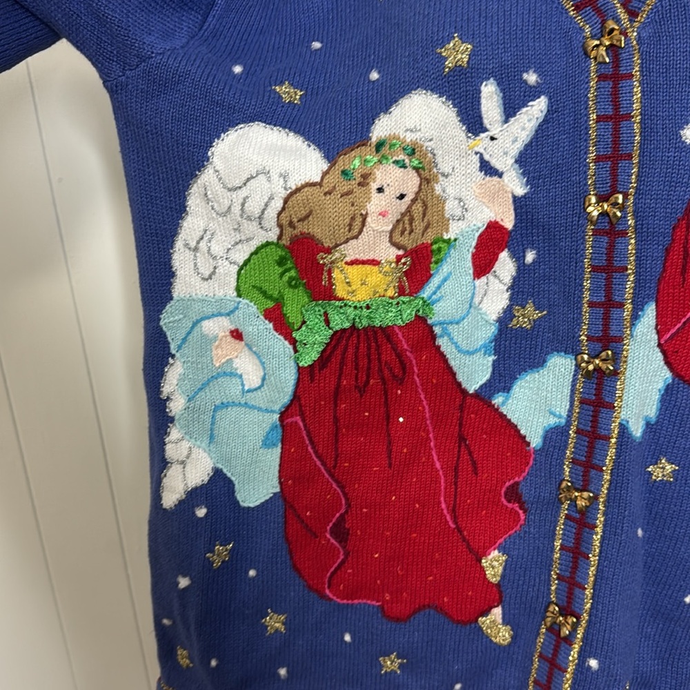 Vintage storybook knits flights of angels new old stock 1X - Picture 3 of 7